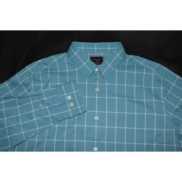 UNTUCKit Men's Long Sleeve Button Front Shirt Size Large - Picture 2 of 8